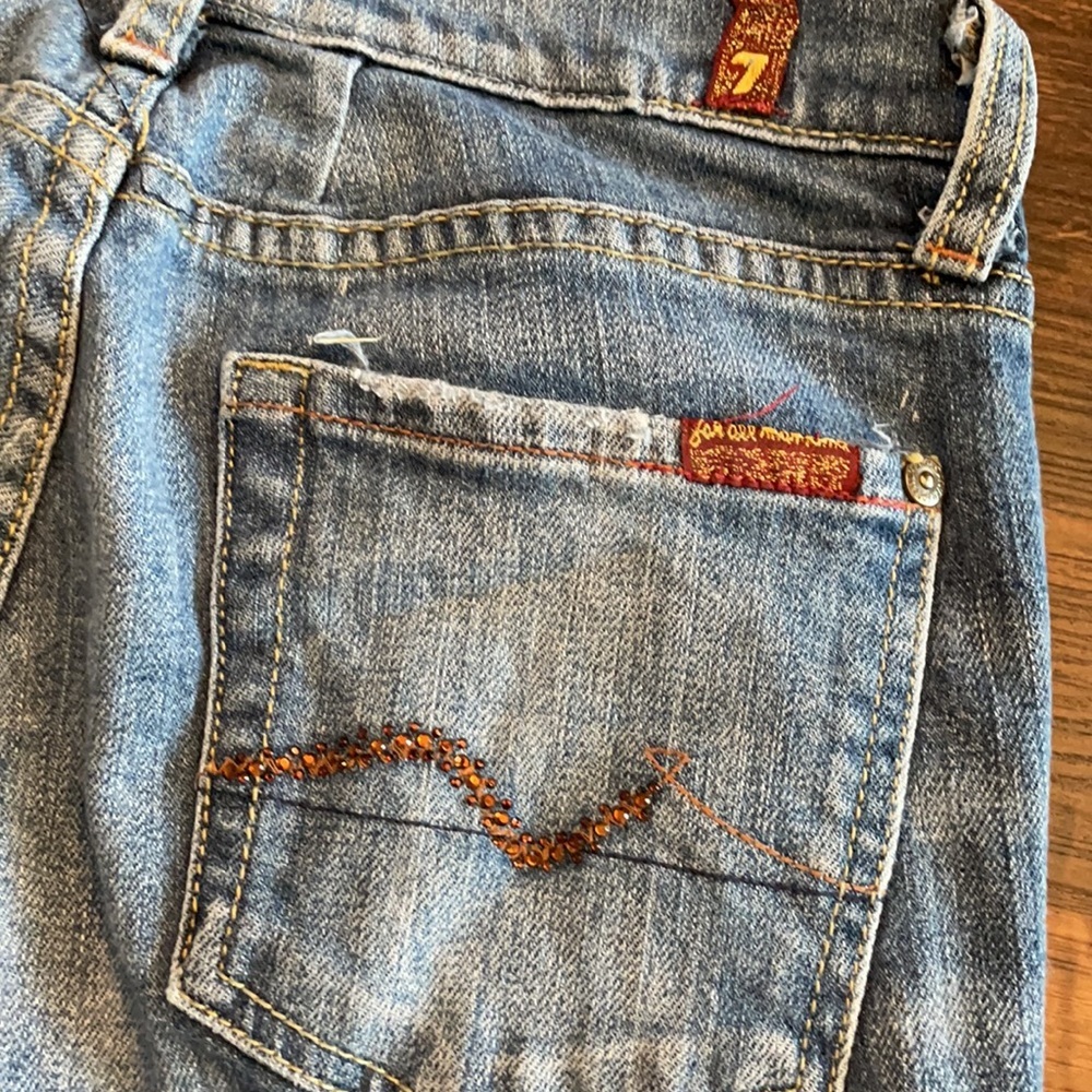 7FAMK Cutoff Jean Shorts - Picture 4 of 9